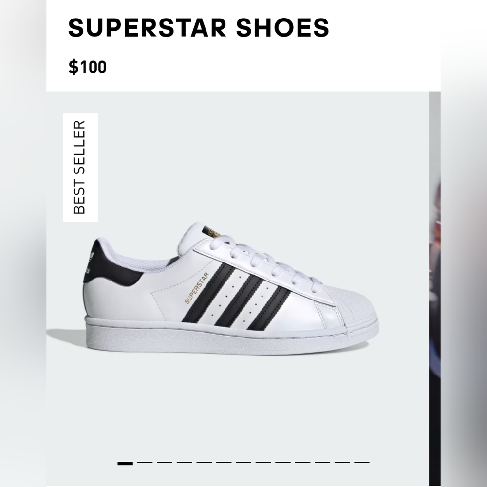 Adidas Superstar sz 8.5 men's/ 10.5 women's